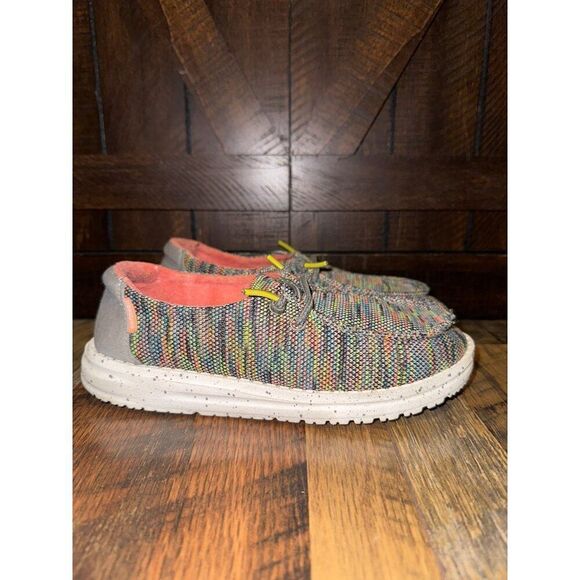 Hey Dude Wendy Sox Sneaker  Size Y3 L4 - Picture 4 of 13